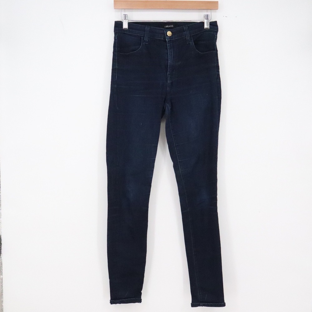J Brand Jeans Womens 28 Maria High Rise Skinny Ink Dark Wash Stretch Denim Good